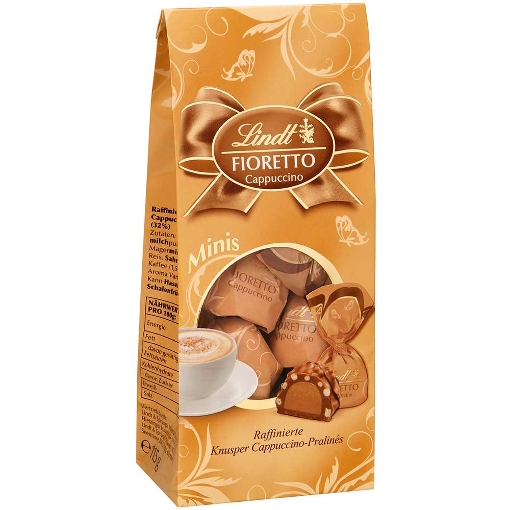 Lindt Fioretto praliny z kremem kawowym Cappuccino 115g DE