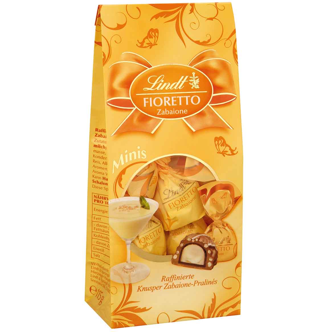 Praliny Lindt Fioretto Zabajone 115g z Niemiec