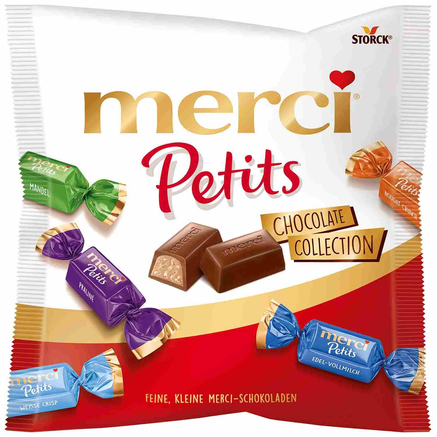 Cukierki czekoladowe Merci Petits 125g z Niemiec