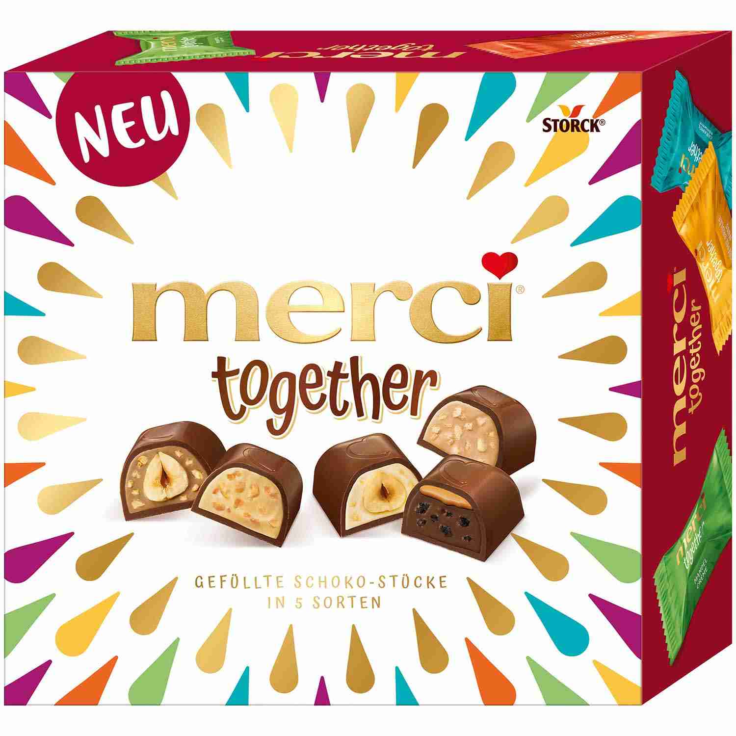 Bombonierka czekoladki Merci Together 175g z Niemiec