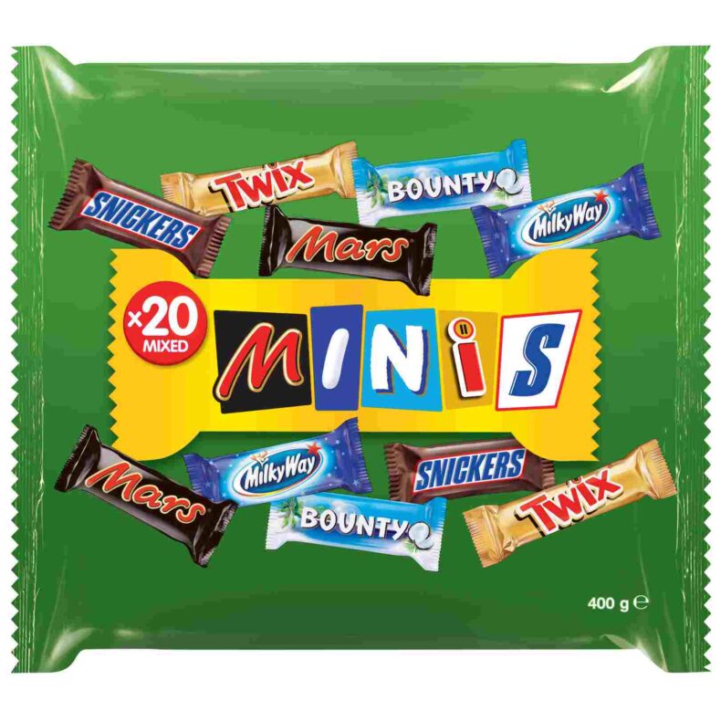 Cukierki mix Twix Bounty MilkyWay Snickers Minis 400g z Niemiec