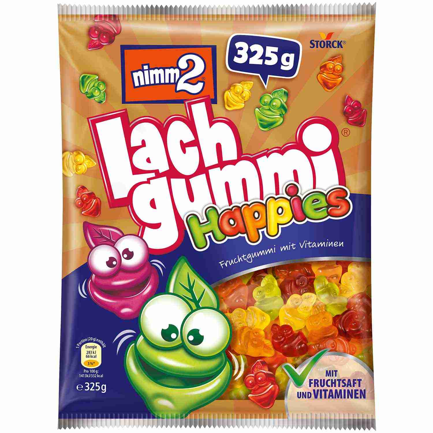 Żelki owocowe Nimm2 Śmiejżelki Happies 325g z Niemiec