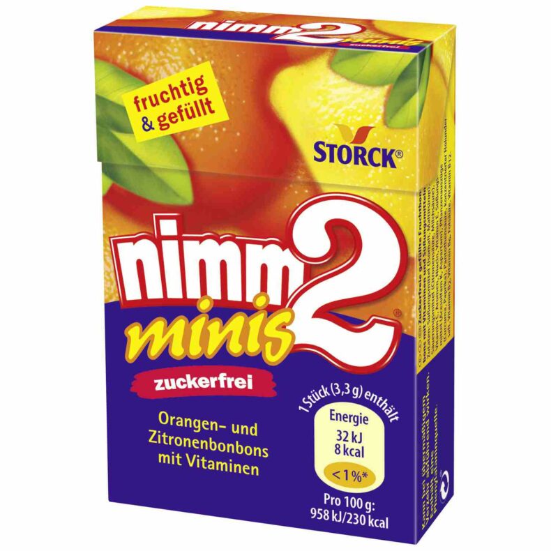 Nimm2 cukierki owocowe z witaminami bez cukru 40g DE
