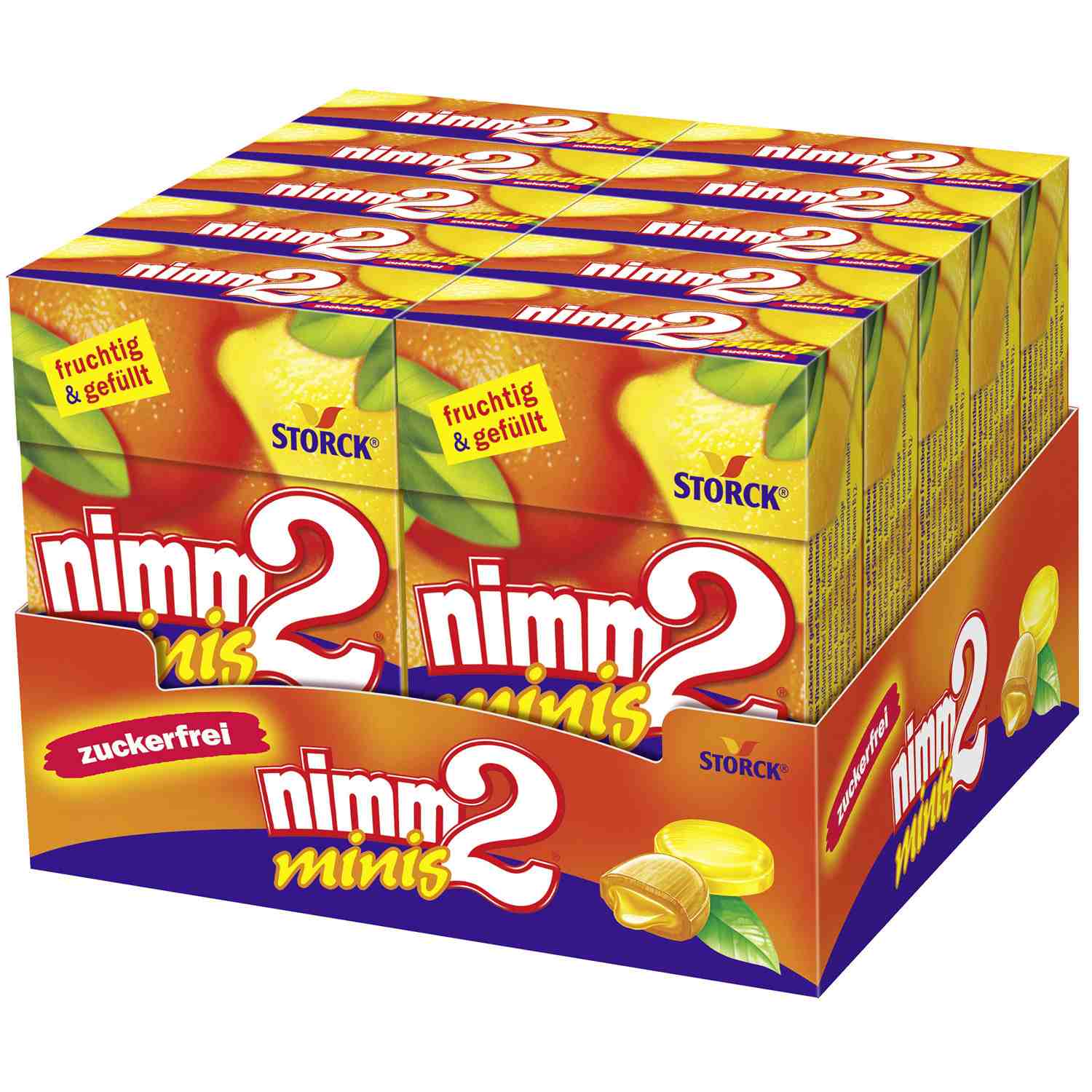 Nimm2 cukierki owocowe z witaminami bez cukru 40g DE