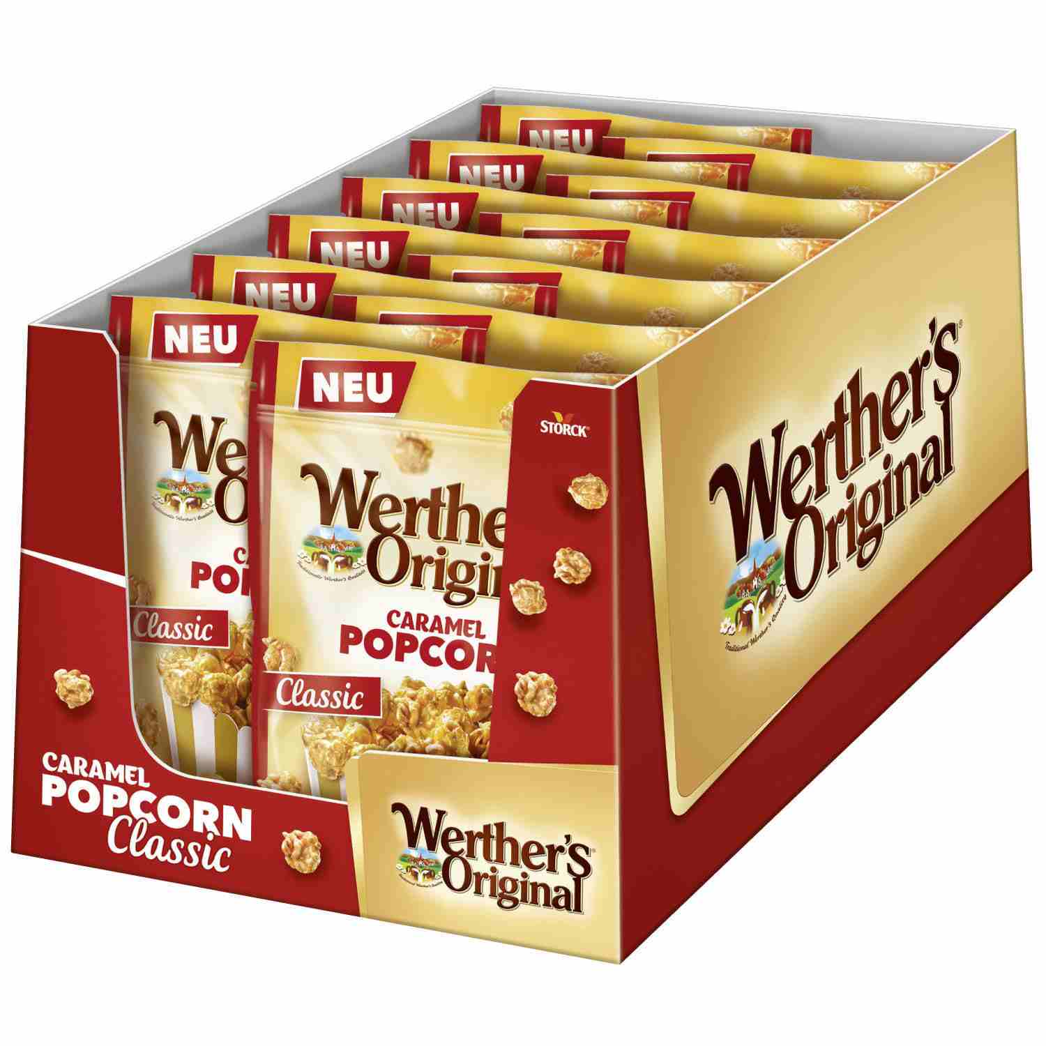 Karmelowy Popcorn Werther's Storck 140g z Niemiec