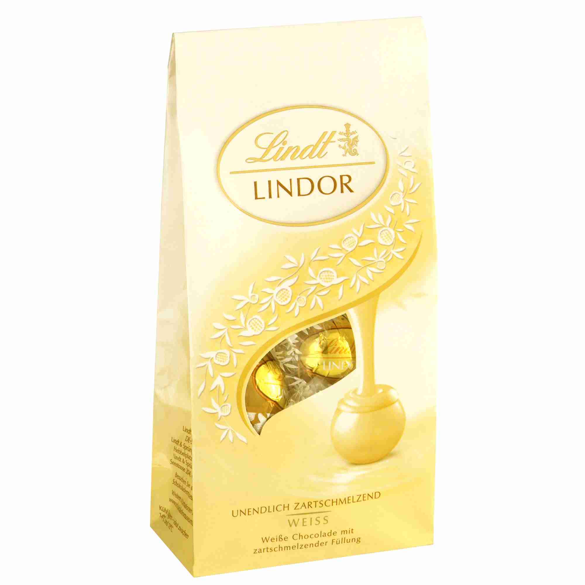 Praliny Lindt Lindor White biała czekolada 136g z Niemiec