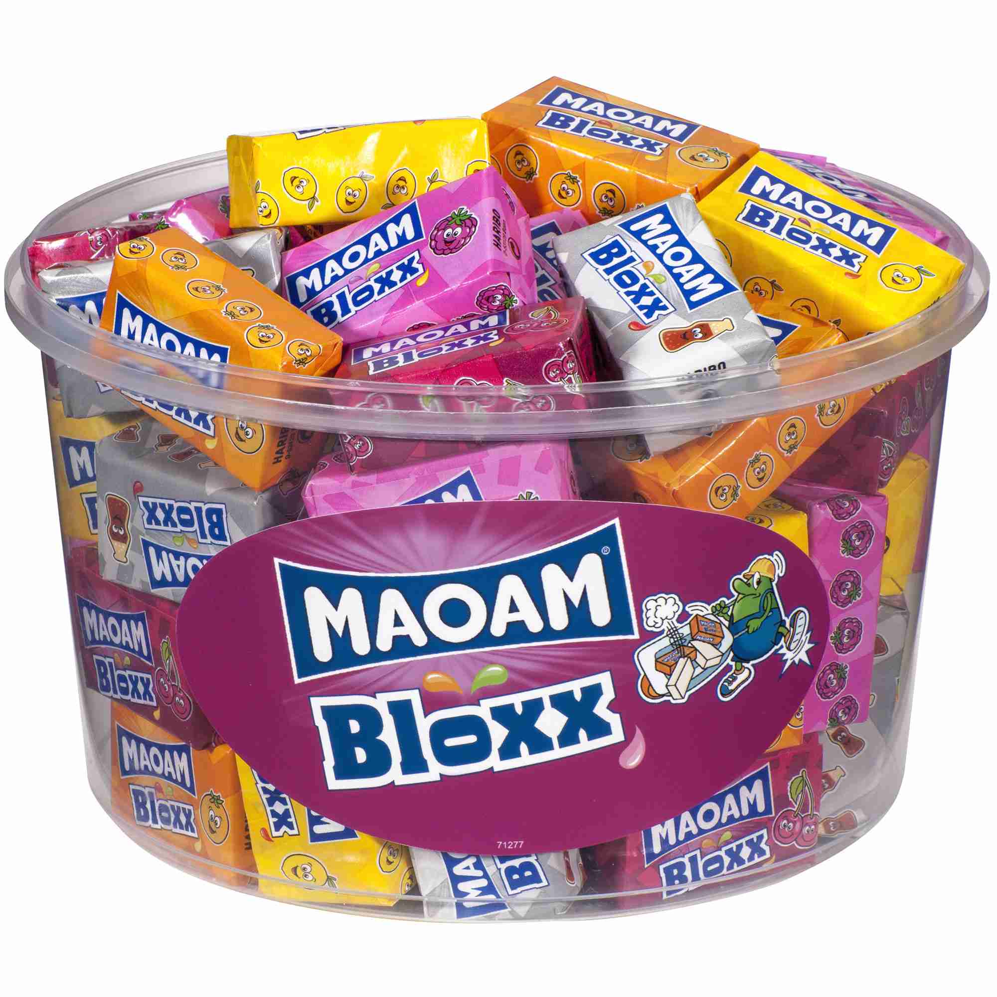 Gumy owocowe rozpuszczalne Maoam Bloxx 1100g 50szt z Niemiec