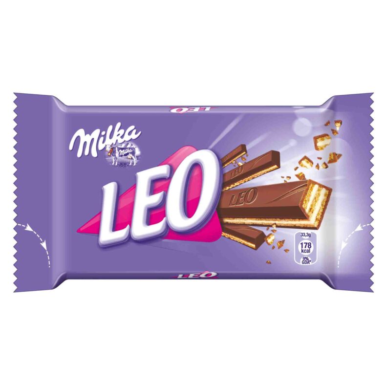 Wafelek Milka Leo w mlecznej czekoladzie 33,3g z Niemiec