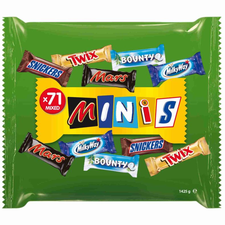 Mini cukierki Mars MilkyWay Bounty Twix Snickers Minis 1425g 71 szt z Niemiec