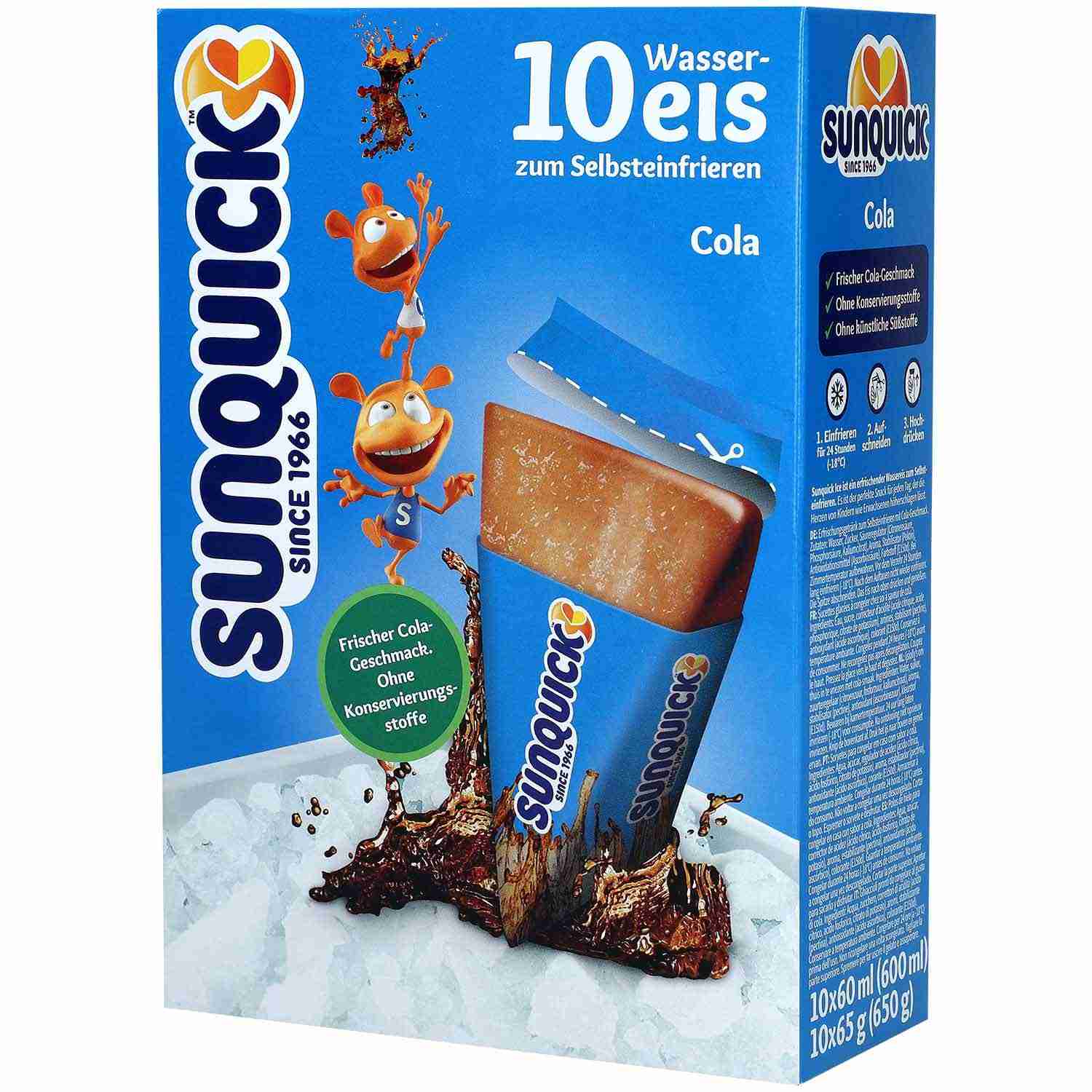 Lody o smaku Coli Sunquick Ice Cola 650g 10 szt