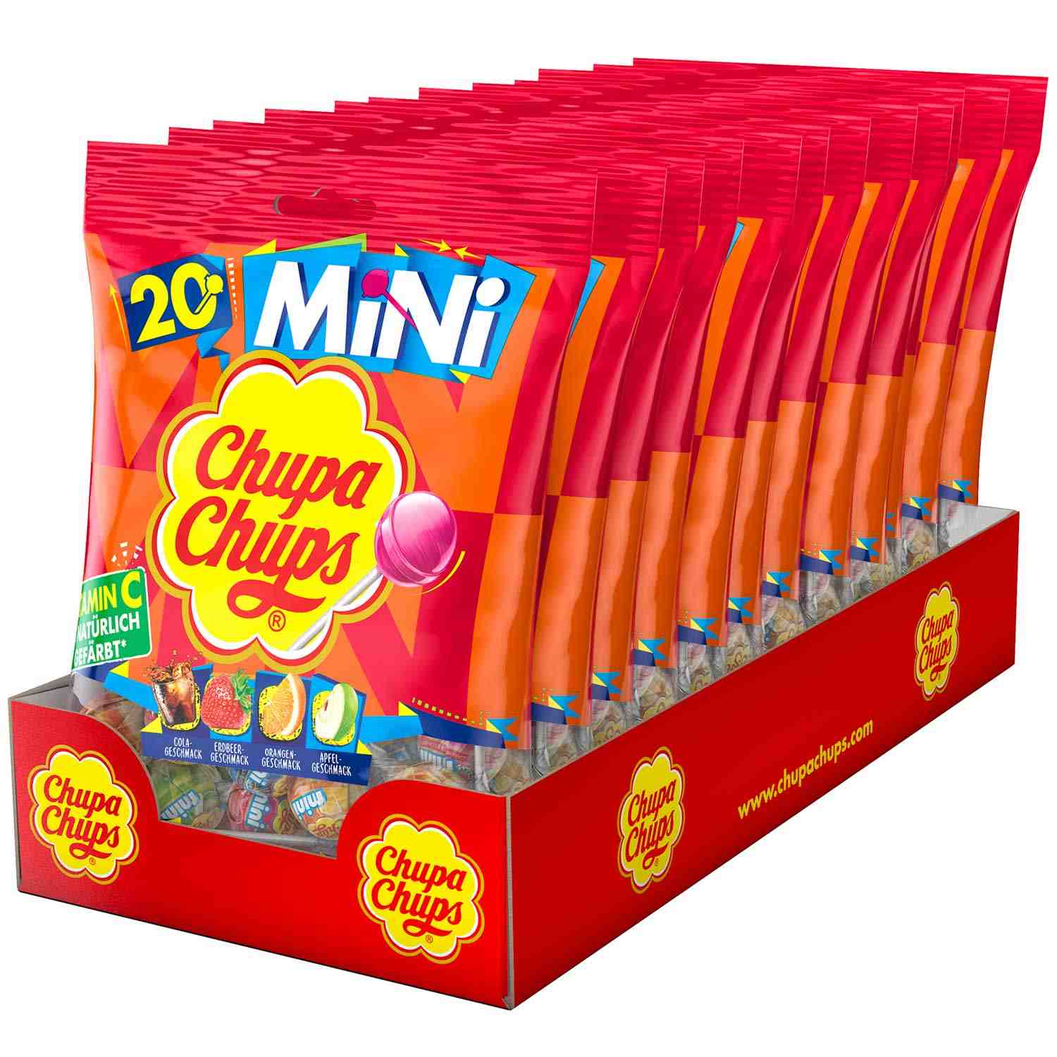 Zestaw lizaków lizaki Chupa Chups Mini 120g 12 x 20 szt