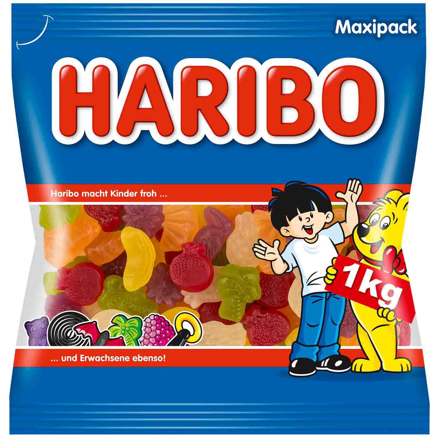 Owocowe żelki Haribo Tropifrutti 1kg z Niemiec