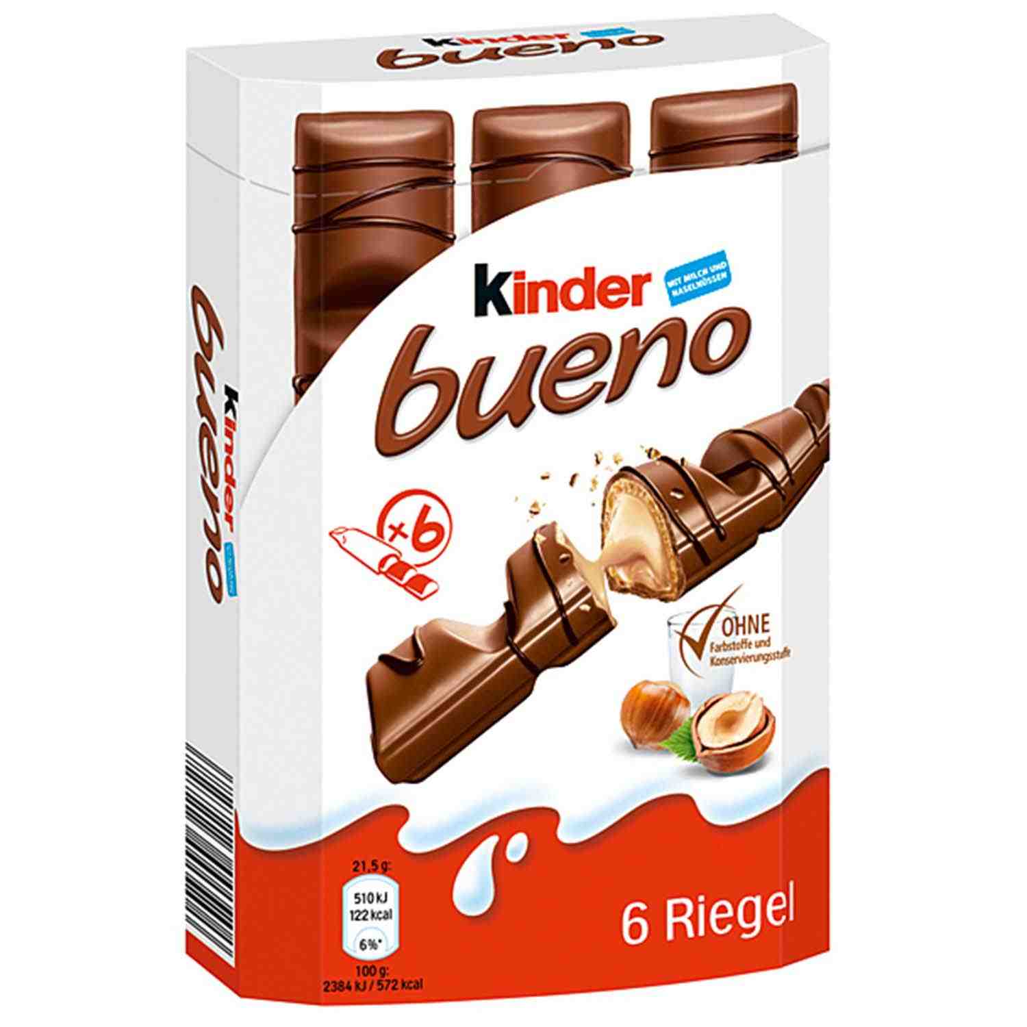 Wafelki batoniki Kinder Bueno 129g 6 szt z Niemiec