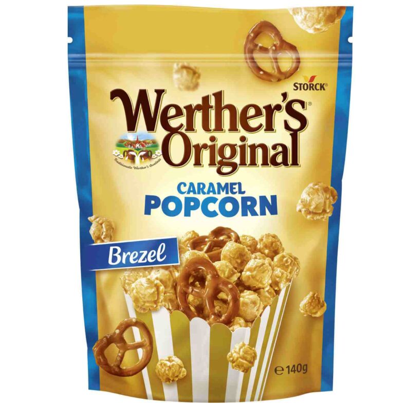 Karmelowy popcorn z preclami Werther's Original 140g z Niemiec