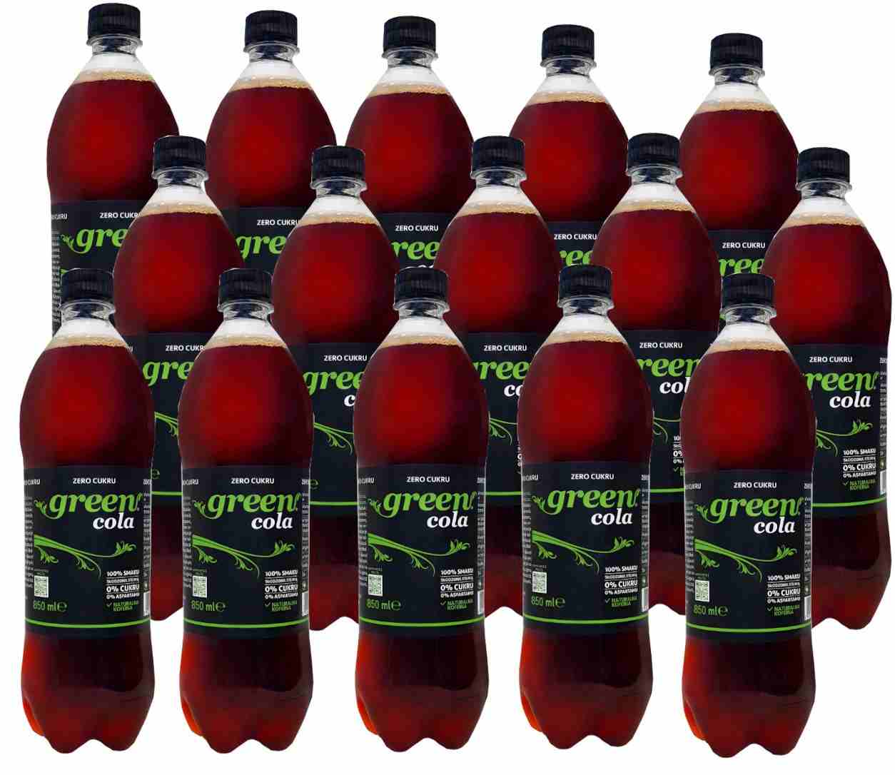 Naturalna Green Cola bez cukru 850ml x 15 szt