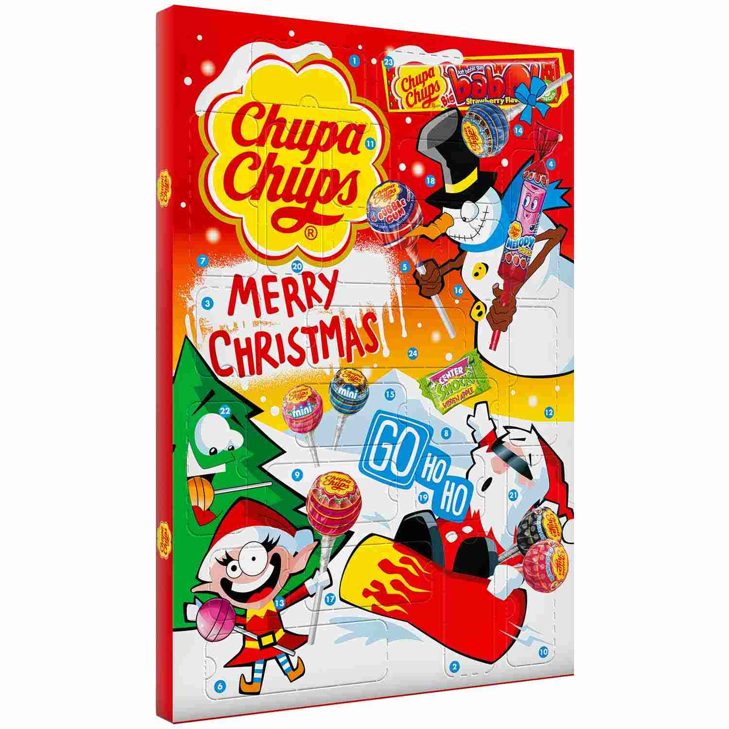Kalendarz Adwentowy lizaki gumy Chupa Chups 210g