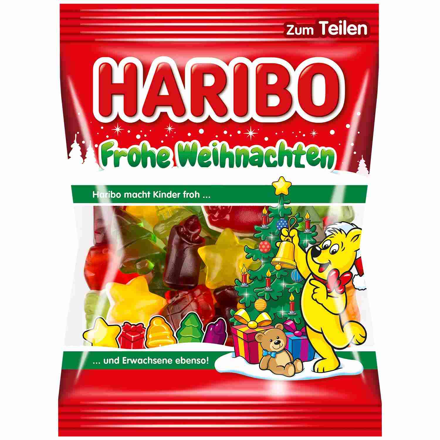 Owocowe żelki Świąteczne Haribo Mikołaj 200g z Niemiec