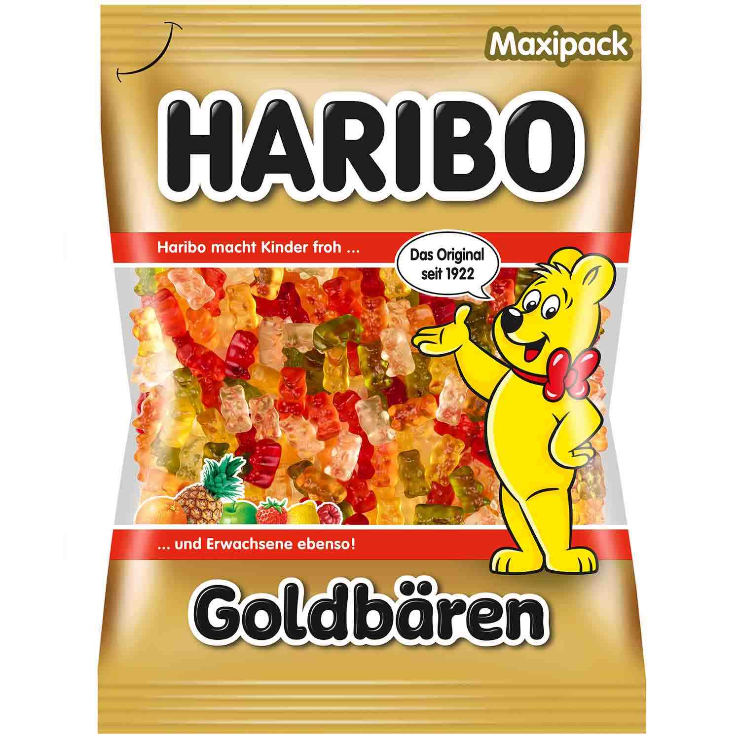 Żelki owocowe Haribo Złote Misie XXL 1kg z Niemiec