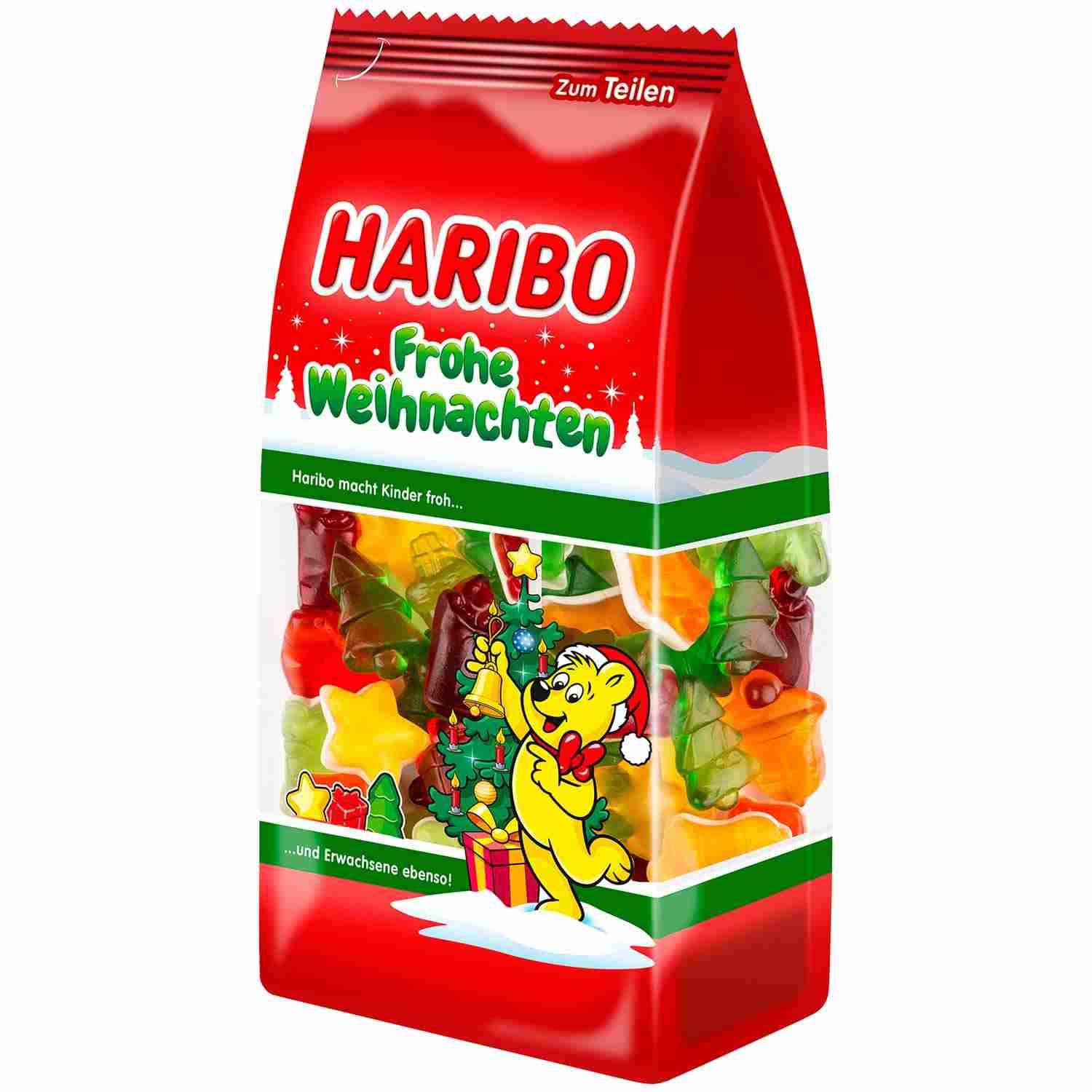 Owocowe żelki pianki Świąteczne Haribo 300g z Niemiec