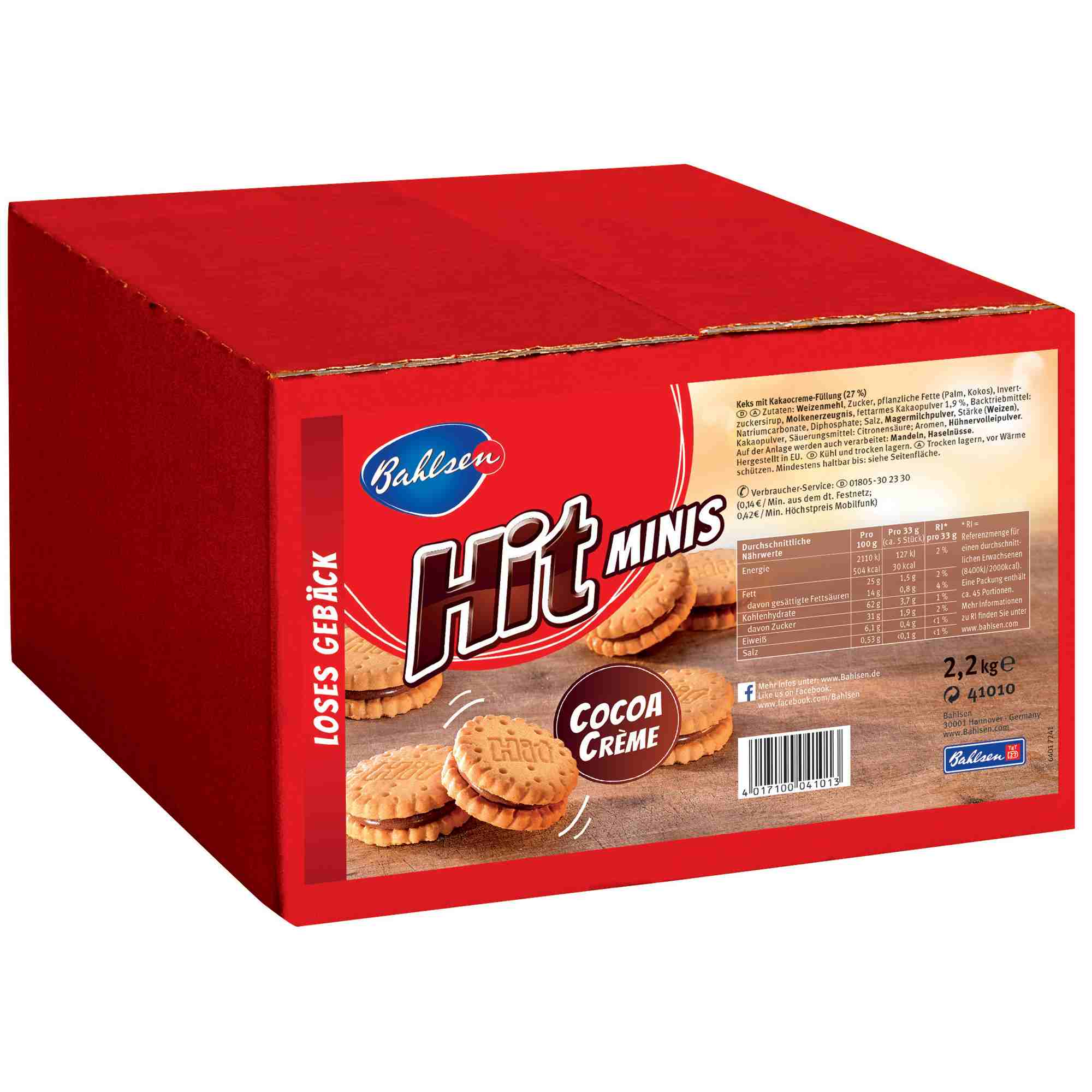 Mini ciastka kakaowe Hit 2,2kg 333 szt z Niemiec