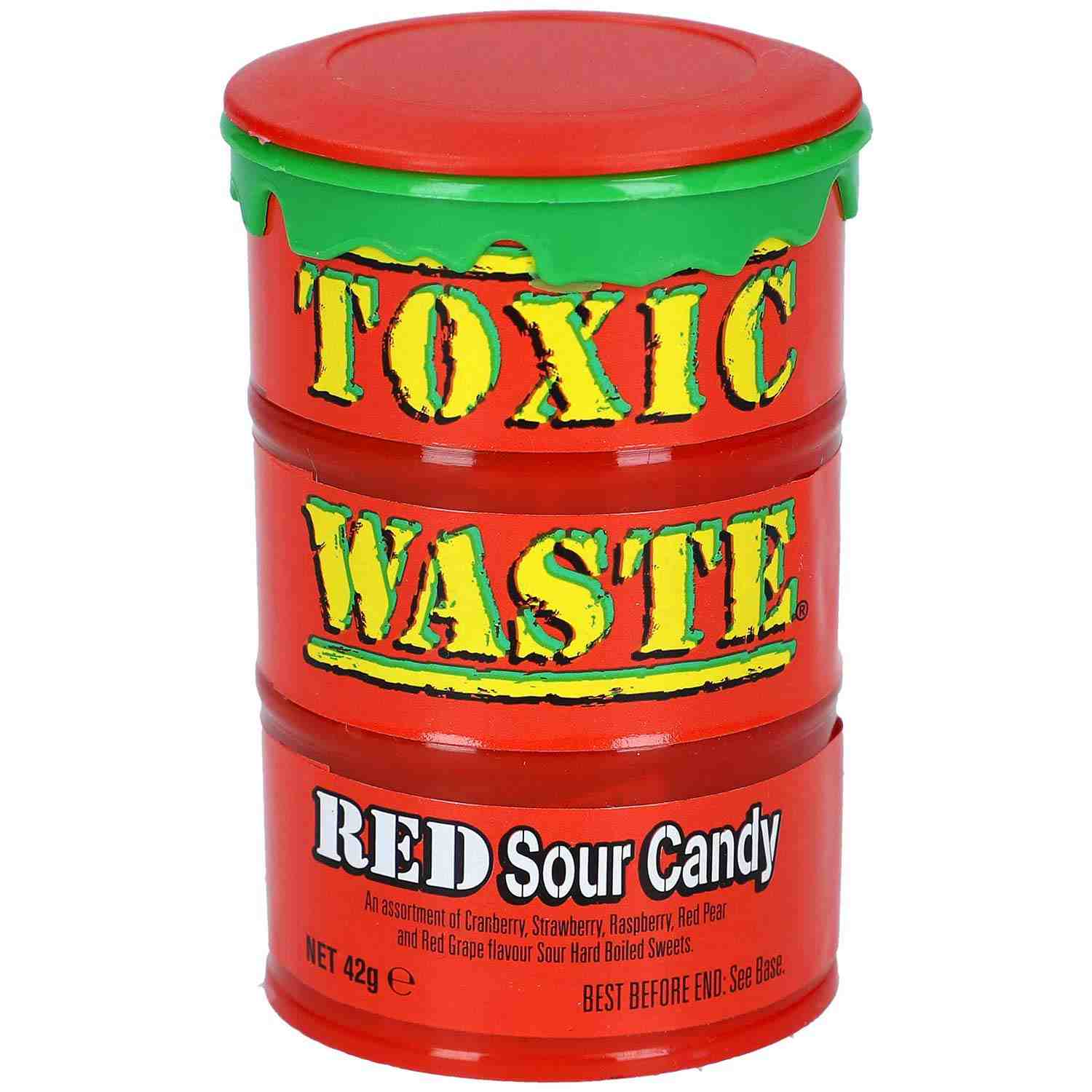 Kwaśne cukierki owocowe Toxic Waste 42g z USA