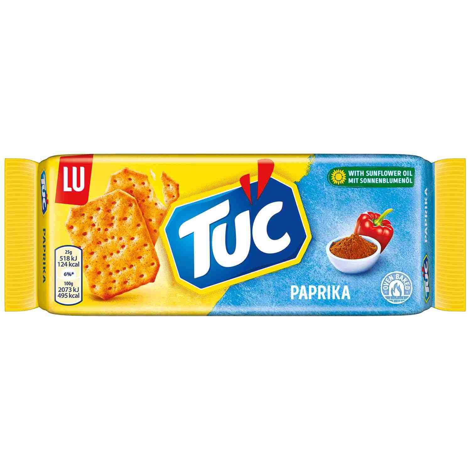 Krakersy Lu Tuc paprykowe paprika 100g z Niemiec