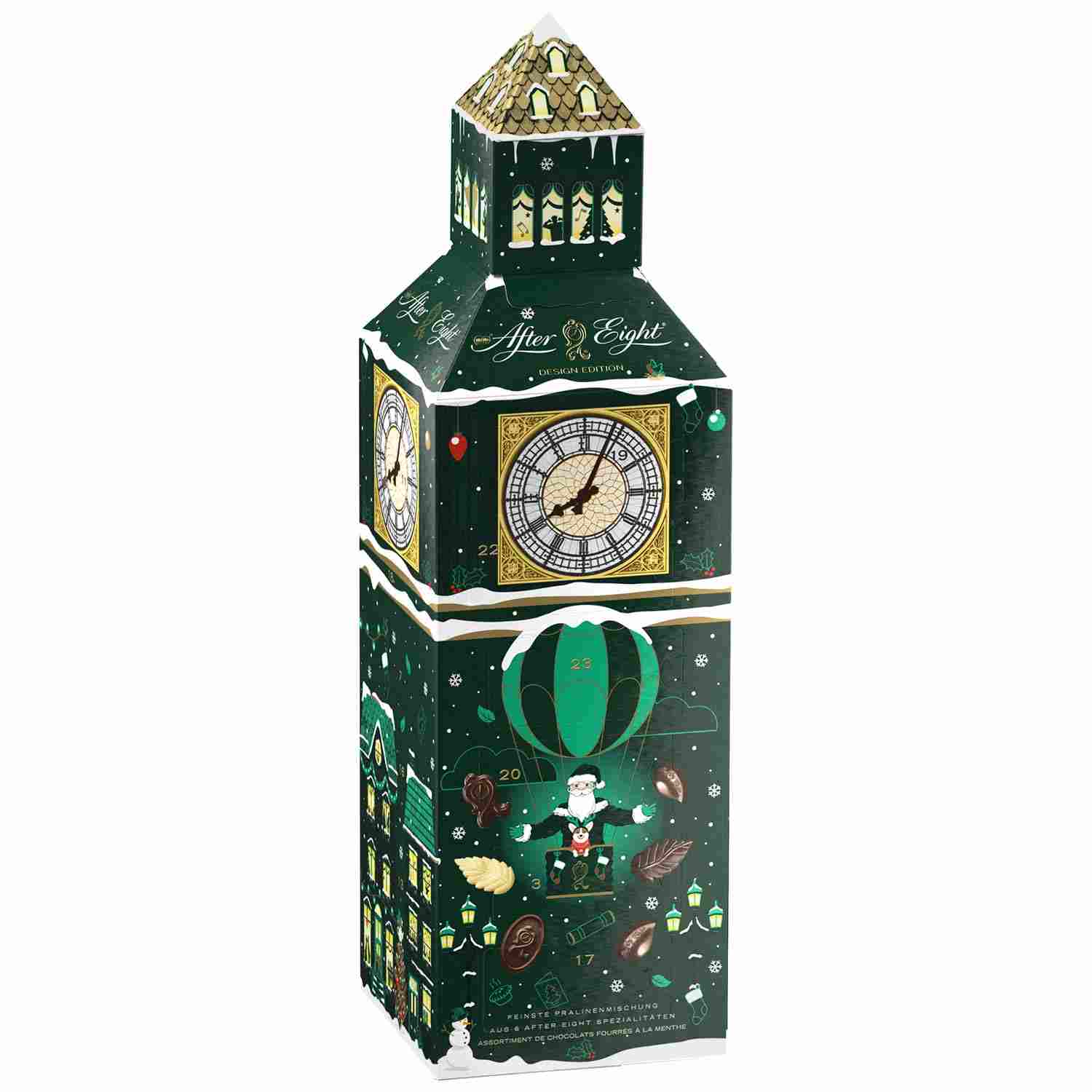Kalendarz adwentowy czekoladki miętowe After Eight Big Ben 185g z Niemiec