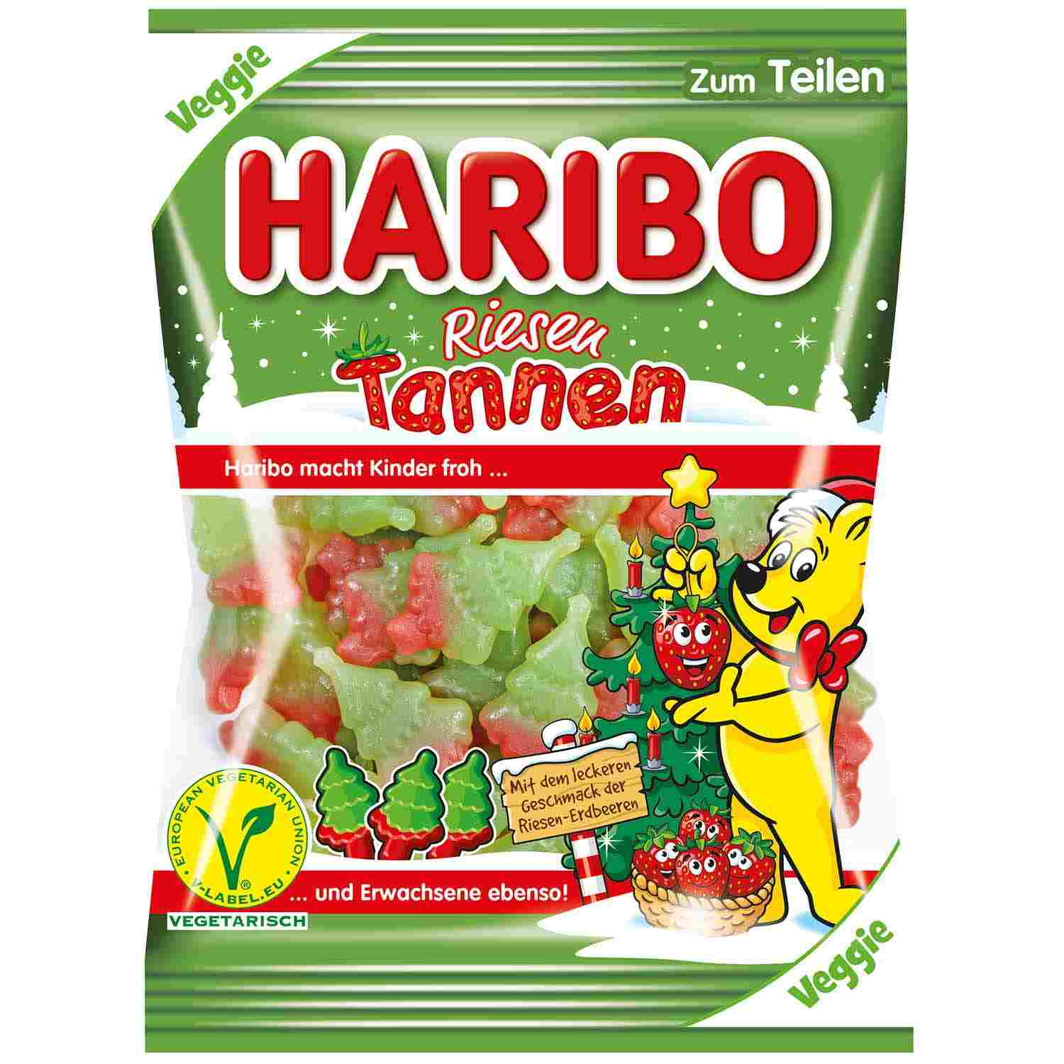 Świąteczne żelki Haribo choinka 200g z Niemiec