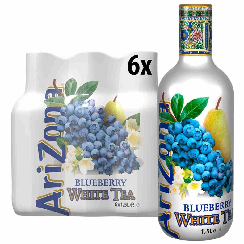 Biała herbata jagodowa Arizona Blueberry 1L x 6 szt