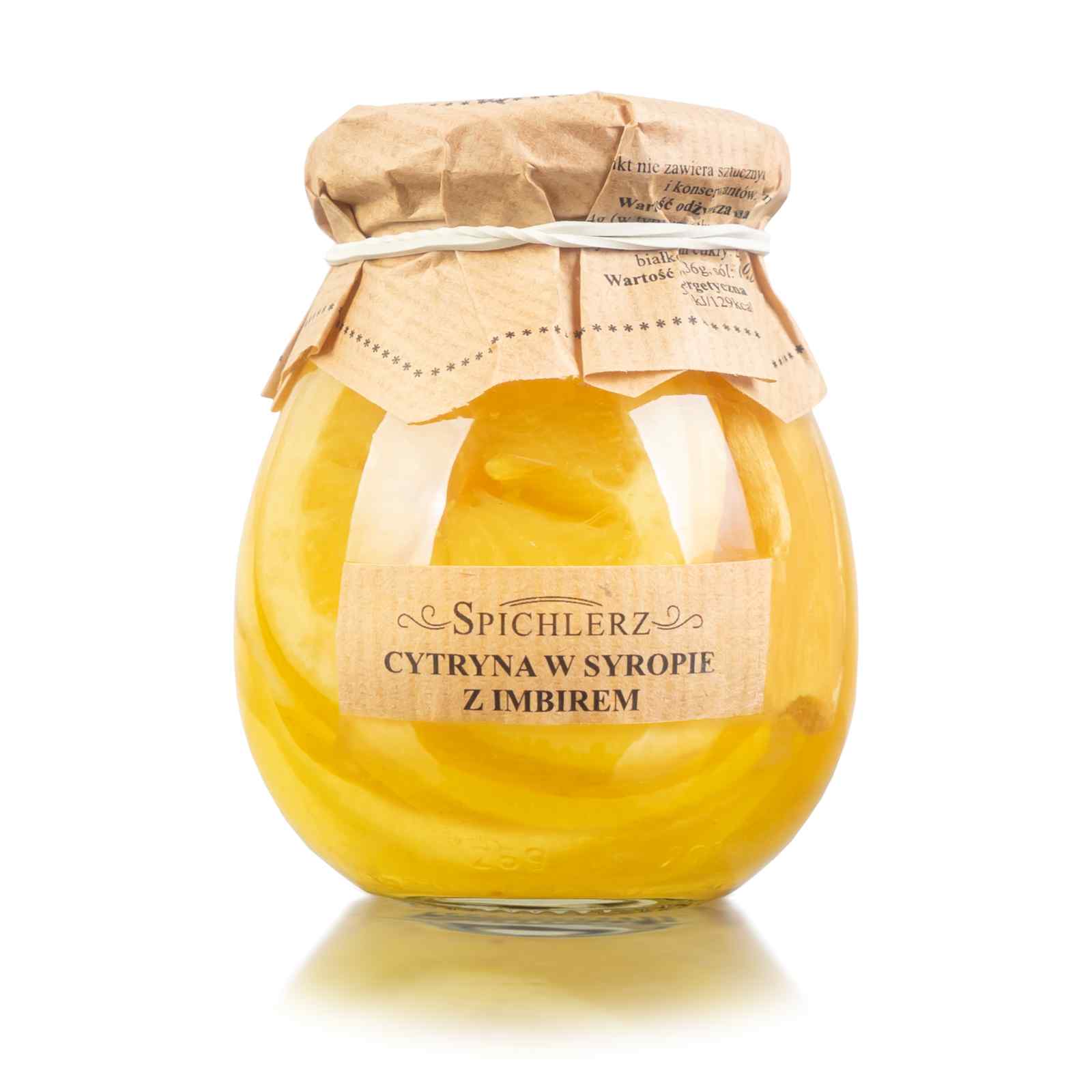 Naturalne cytryny w syropie z imbirem imbir do herbaty 260g