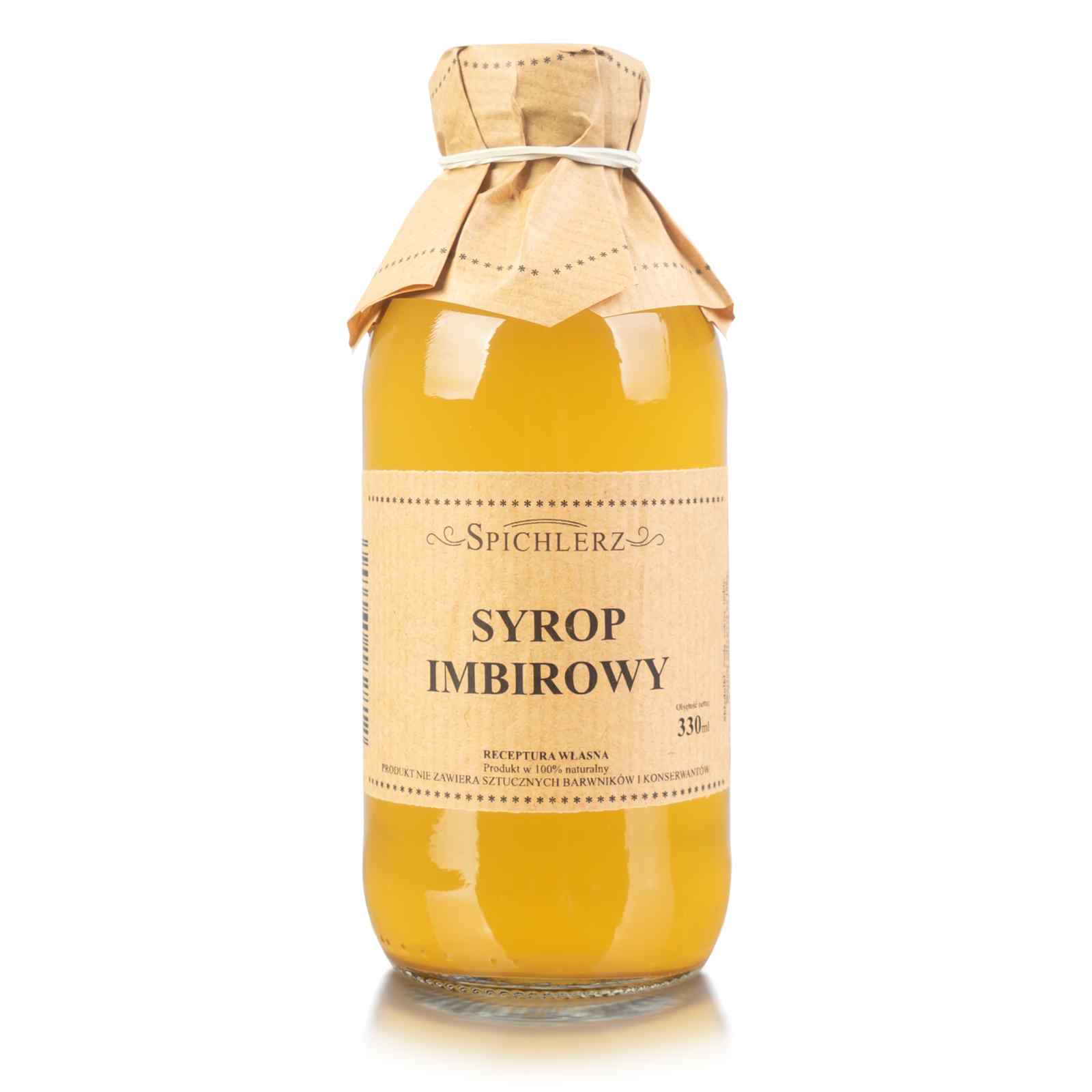 Naturalny syrop imbirowy z imbiru Spichlerz 330ml