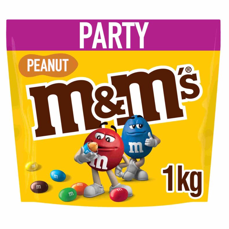 Cukierki draże M&M's z orzechem 1 kg z Niemiec