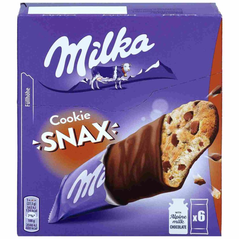 Ciastka Milka Cookie Snax 6 sztuk z Niemiec