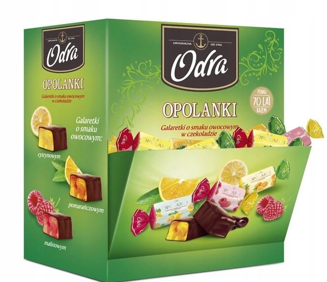 Cukierki galaretka w czekoladzie Opolanka Odra 2,5kg