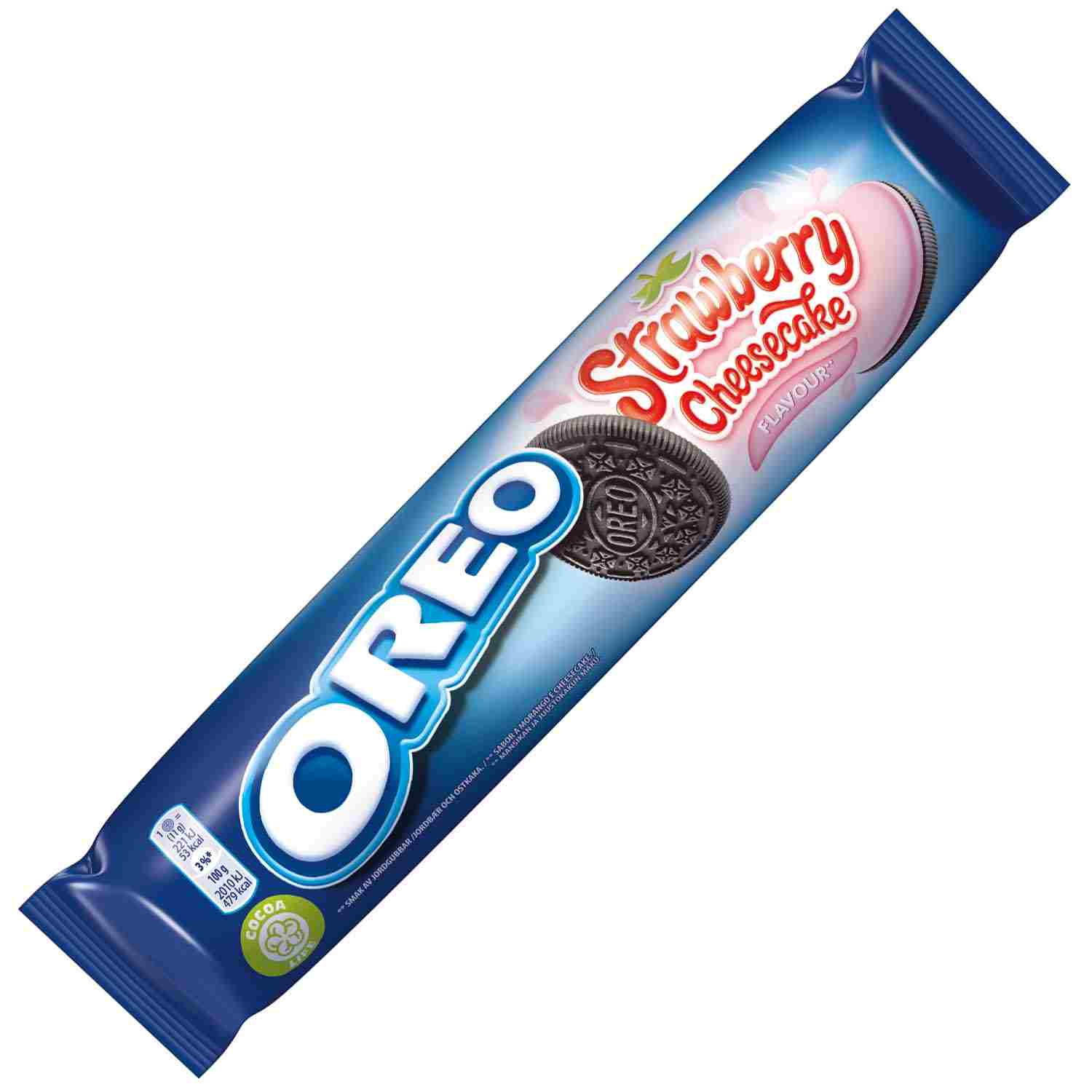 Ciastka kruche Oreo o smaku sernik truskawkowy 154g z USA
