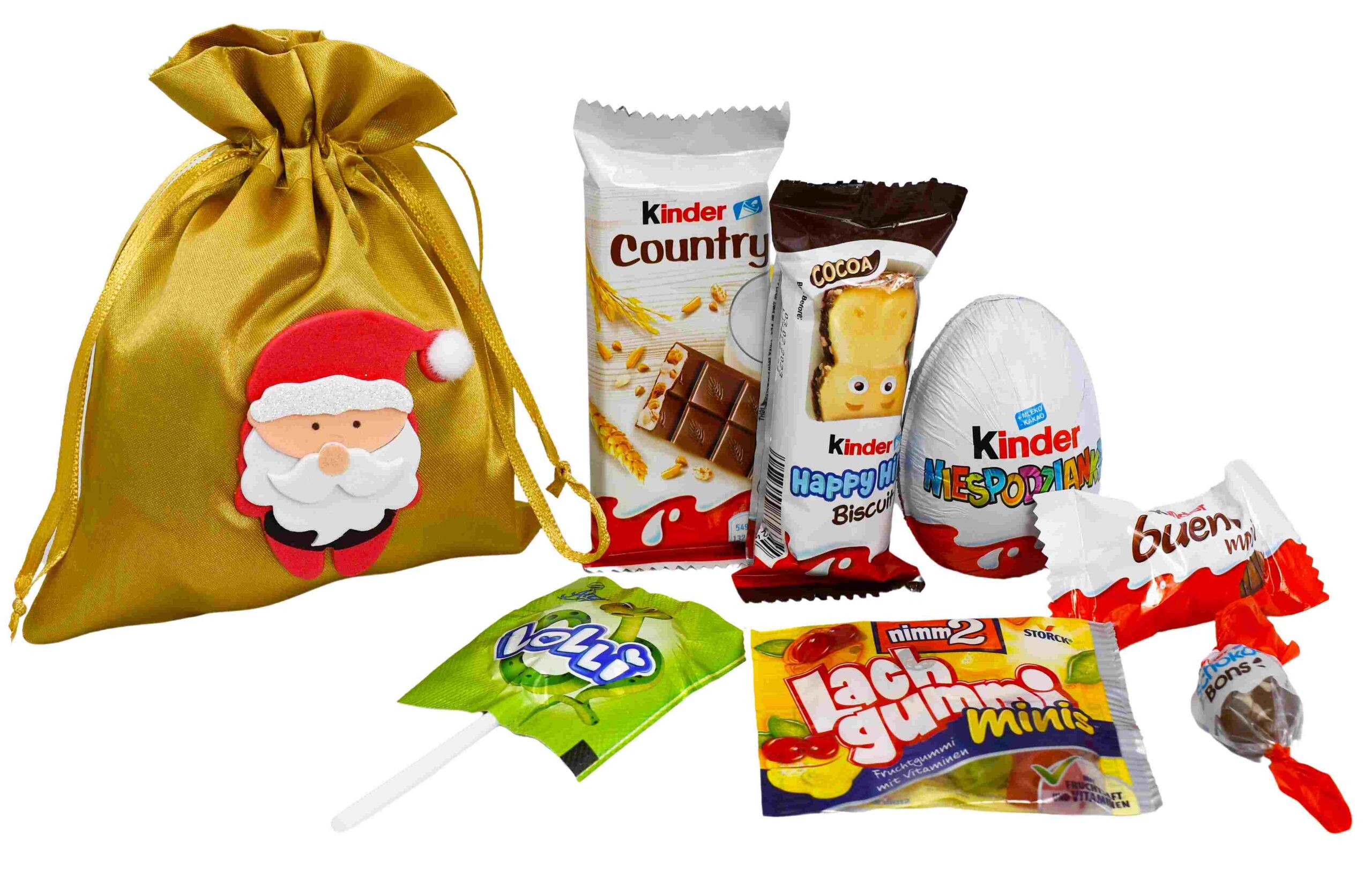 Zestaw prezentowy worek Kinder Mikołajki Święta