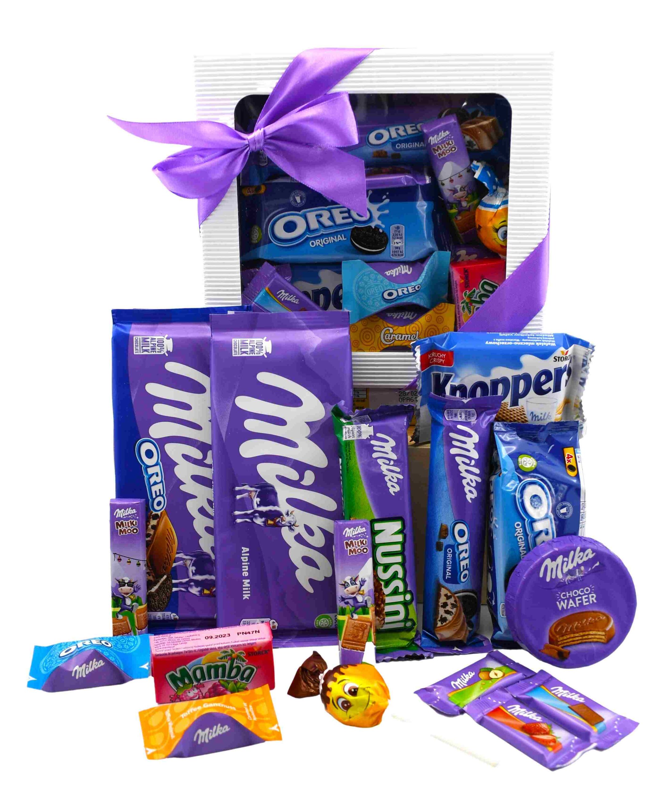 Kosz prezentowy Milka prezent box na urodziny