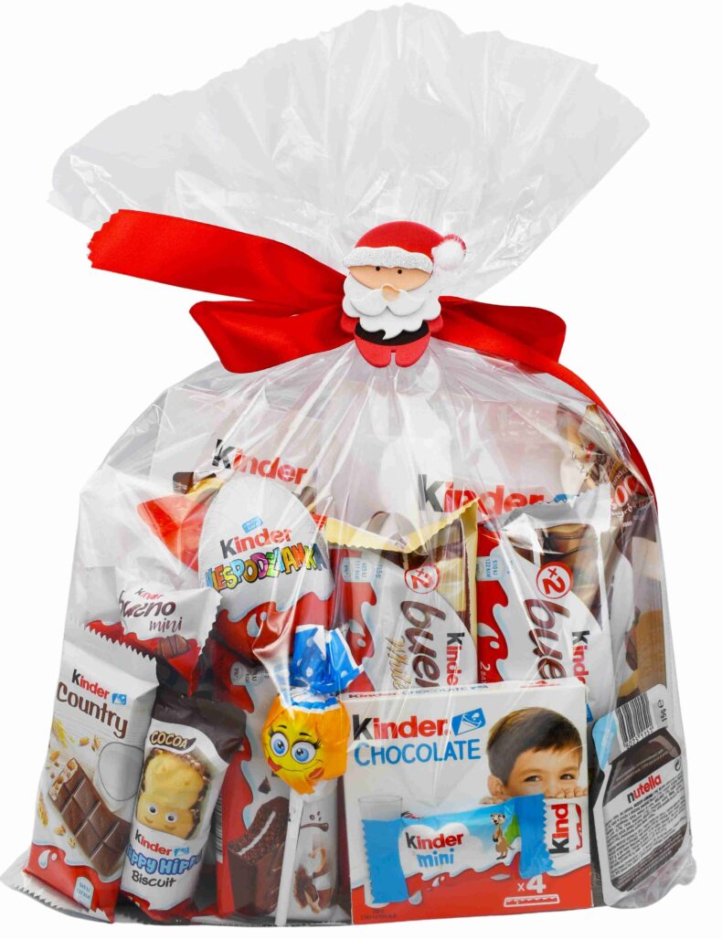 Duża Świąteczna paczka słodyczy Kinder pod choinkę dla dziecka