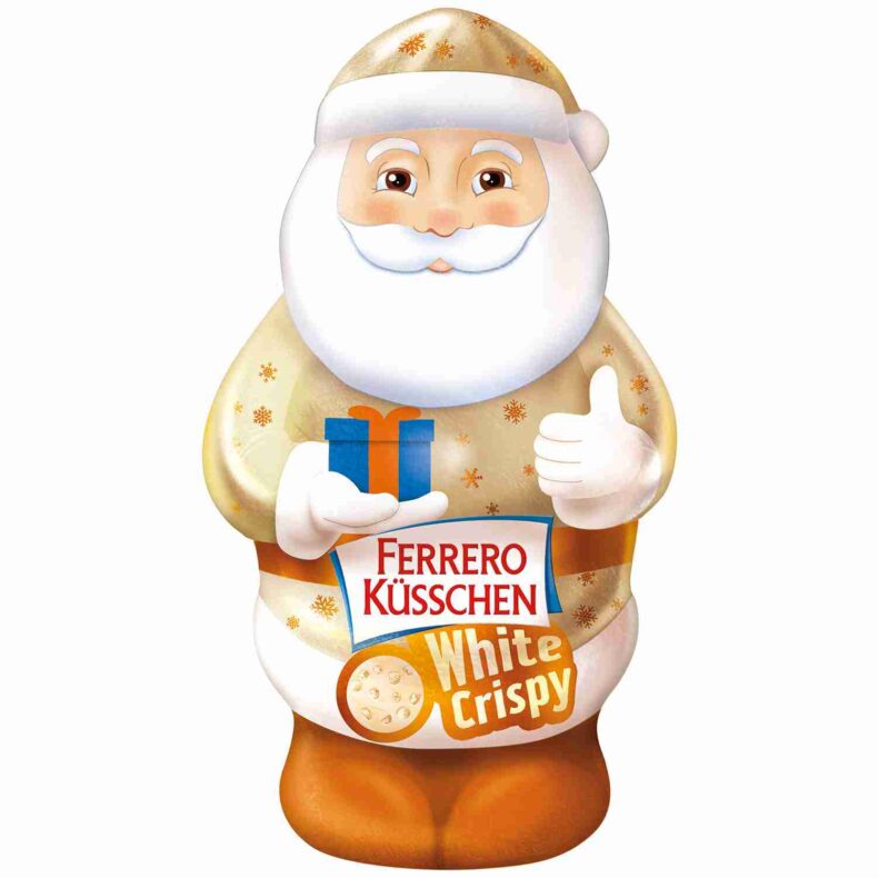 Wigilijny Mikołaj z białej czekolady Ferrero 72g z Niemiec