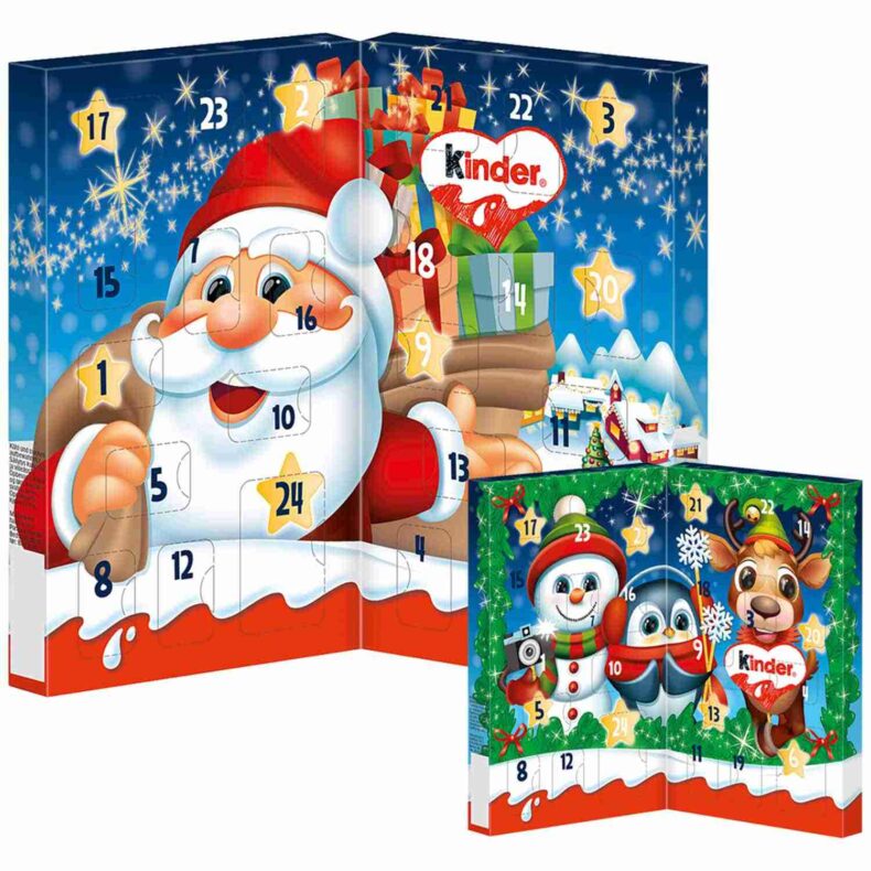 Kalendarz adwentowy czekoladki Kinder Święta z Niemiec