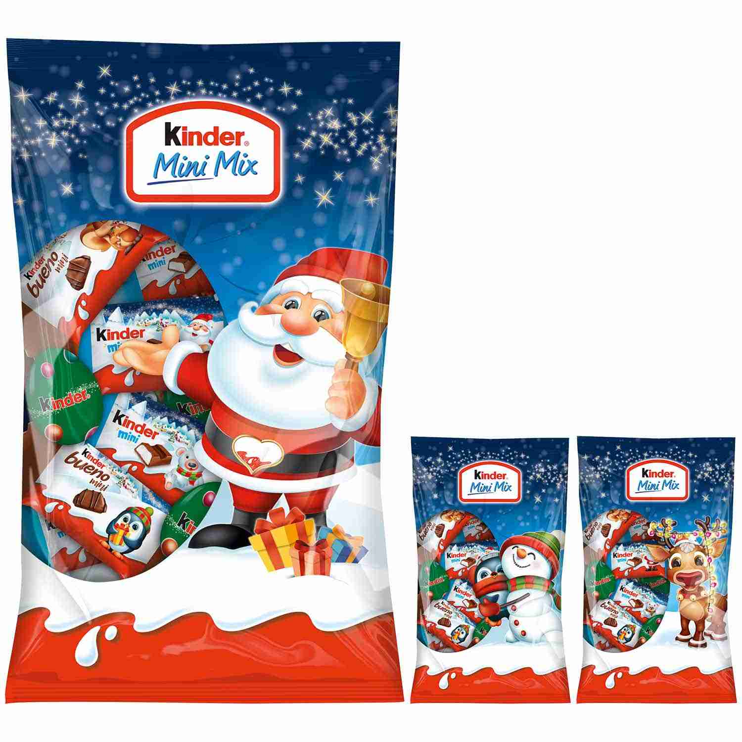 Świąteczne czekoladki mini Kinder mix na Święta z Niemiec