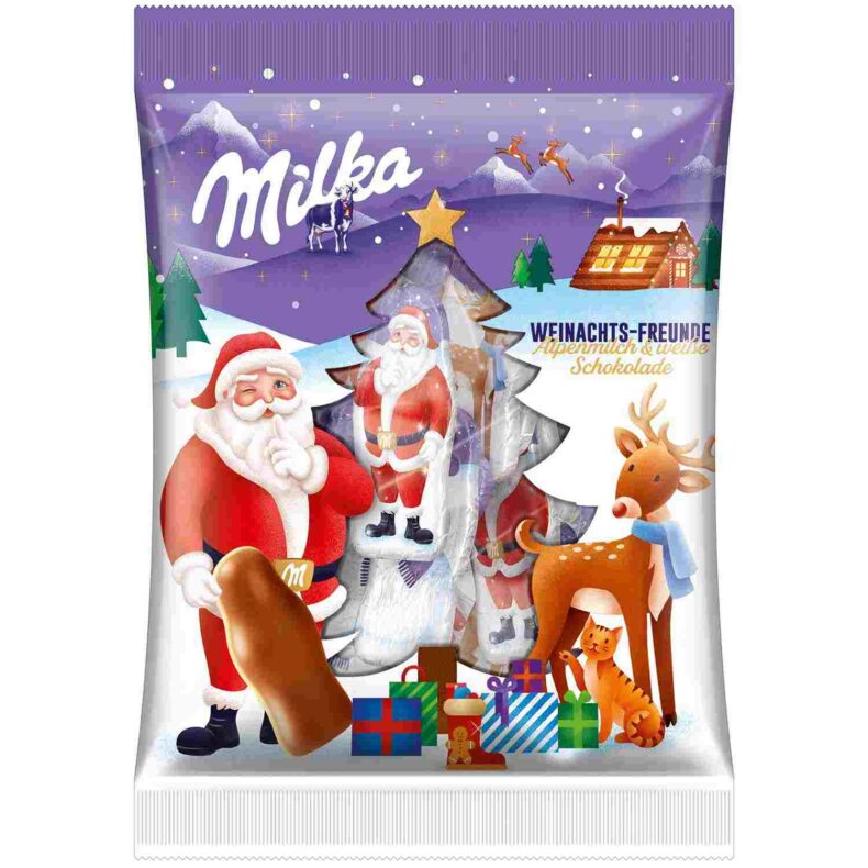 Mini Mikołaje Świąteczne Mikołaj Milka 120g z Niemiec