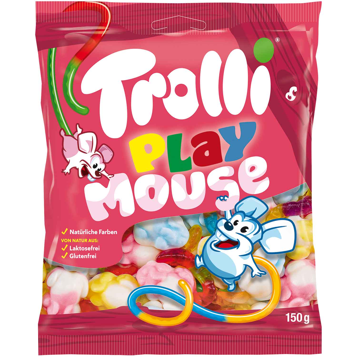 Żelki Myszy Owocowe Trolli Playmouse 150g Z Niemiec