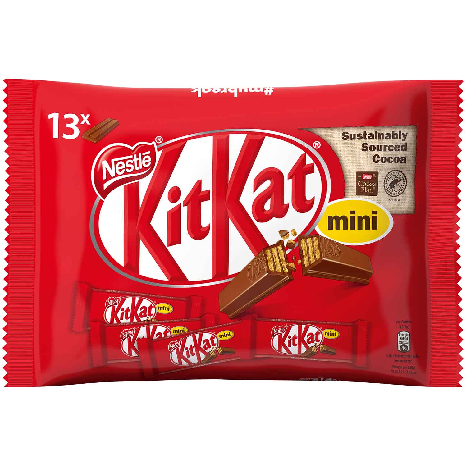 Wafelki Baton Kit Kat Mini 217g 13 szt z Niemiec