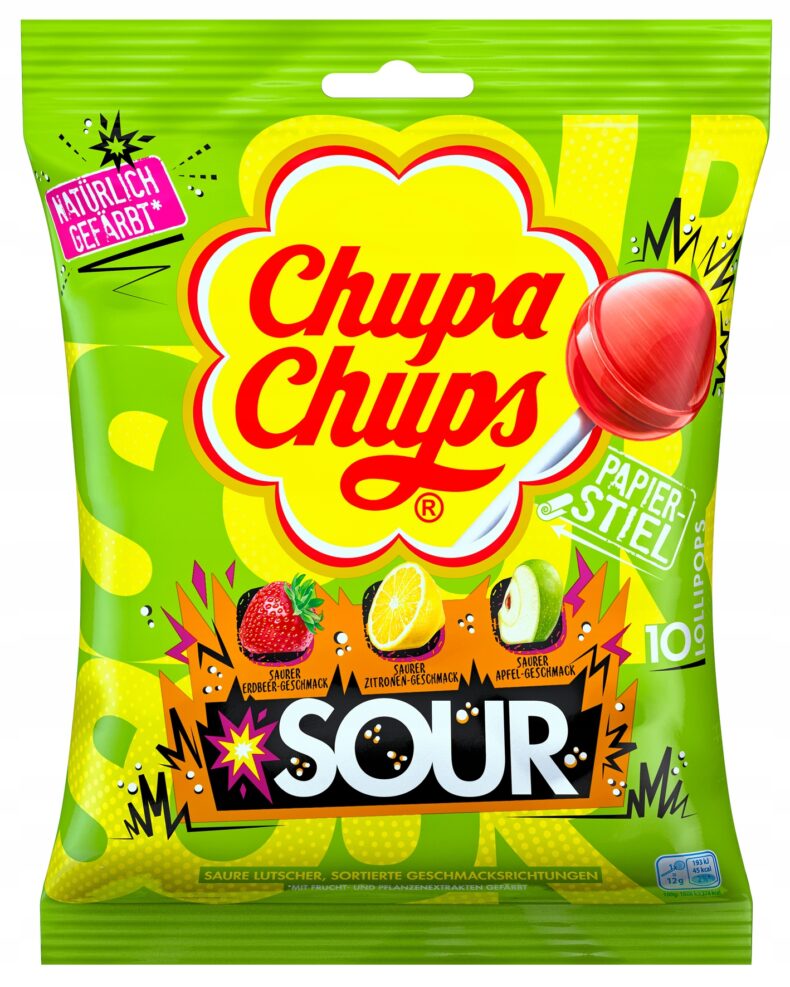 Lizak Chupa Chups Sour Kwaśne 120g Z Hiszpani
