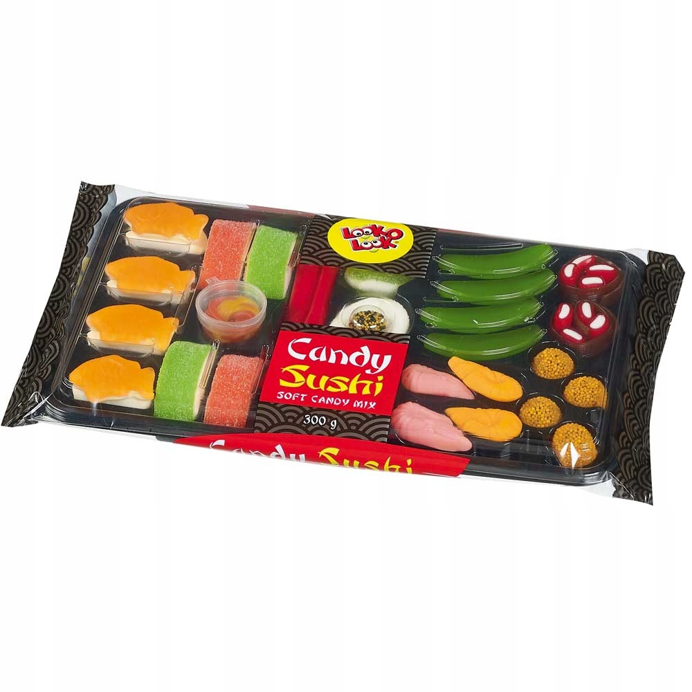 Żelki Owocowe Sushi Candy Look O Look Prezent 300g