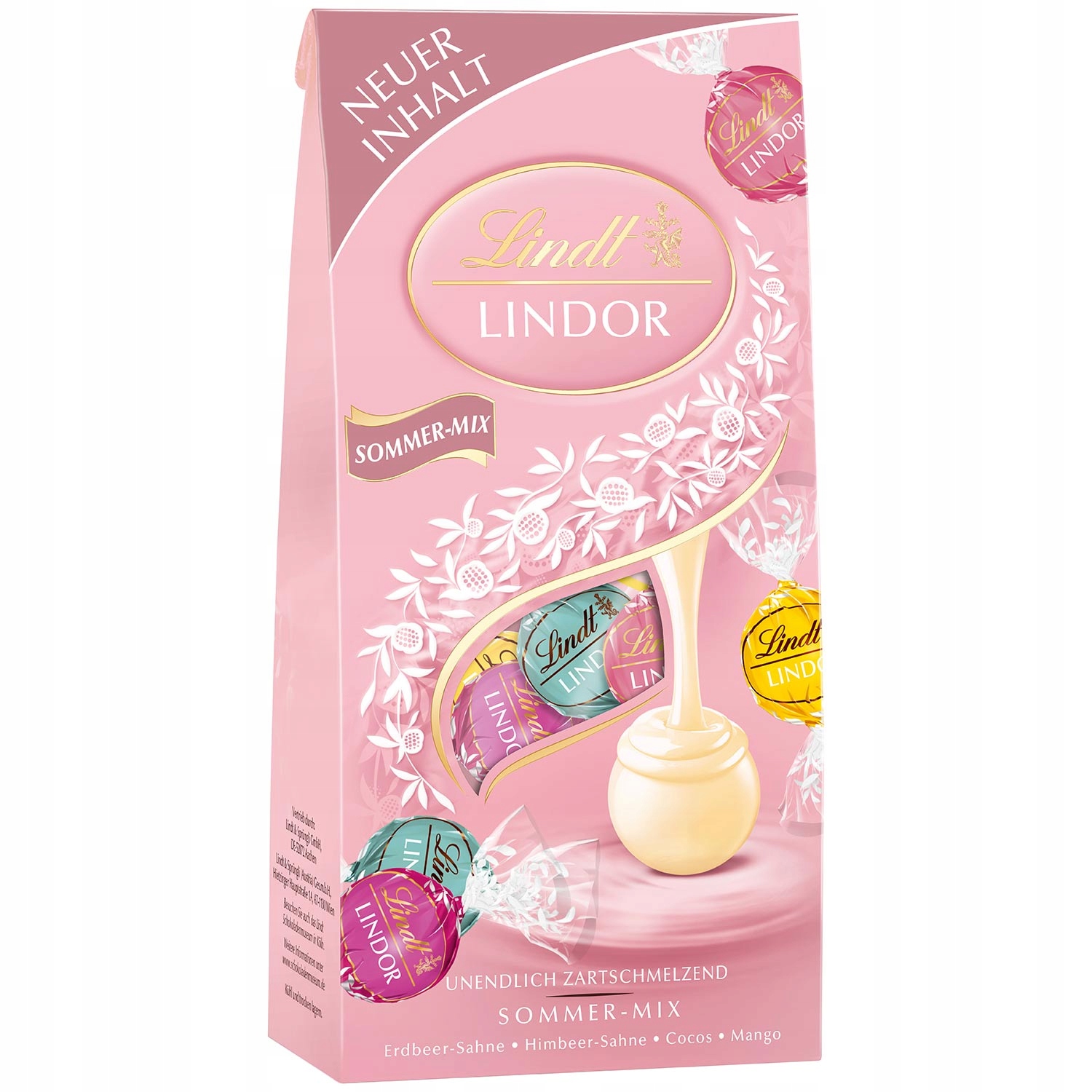 Lindt Praliny Kulki Sommer Mix 4 smaki 137 g DE