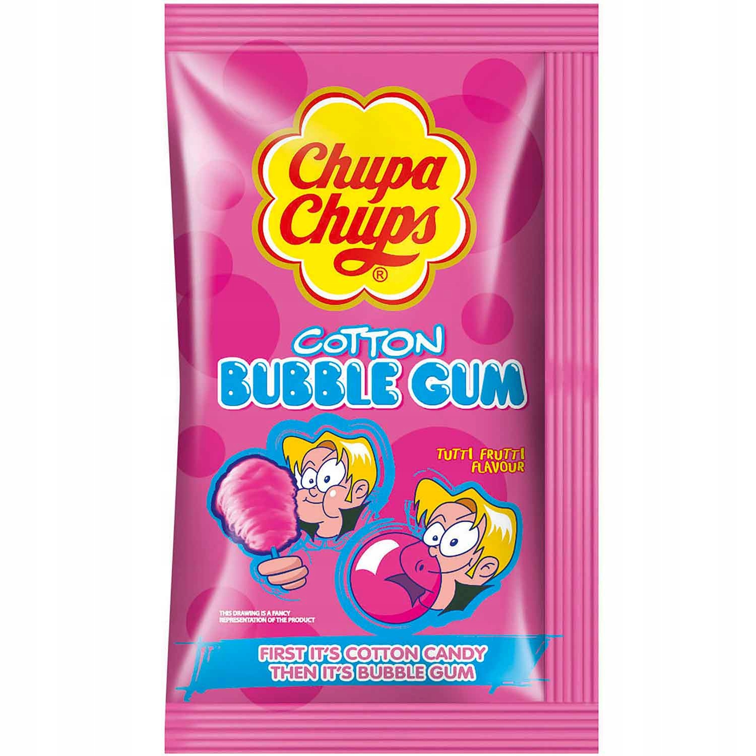 Chupa Chups Guma do Żucia Wata Cukrowa 1sztuka ESP