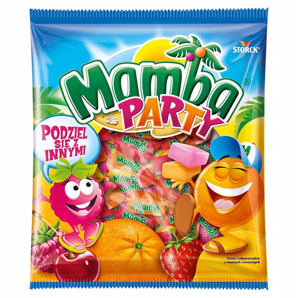 Guma Rozpuszczalna Owocowa Mamba Magic Party 140g