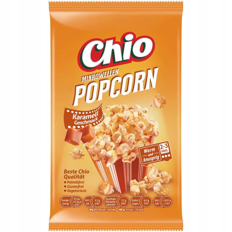 Popcorn Do Mikrofali Chio Karmelowy 100 g DE